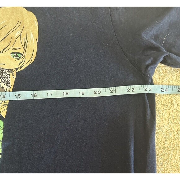 Yuri!!! On Ice Anime Men's XL Blue T-Shirt with Yuri, Yuuri and Victor on Skates - Picture 4 of 6